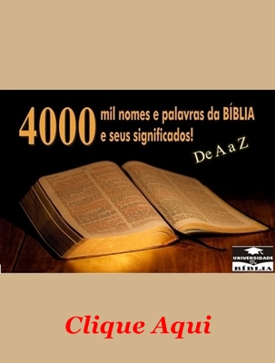 Ebook gratuito 4.000 Nomes e Palavras da Bíblia e seus significados.